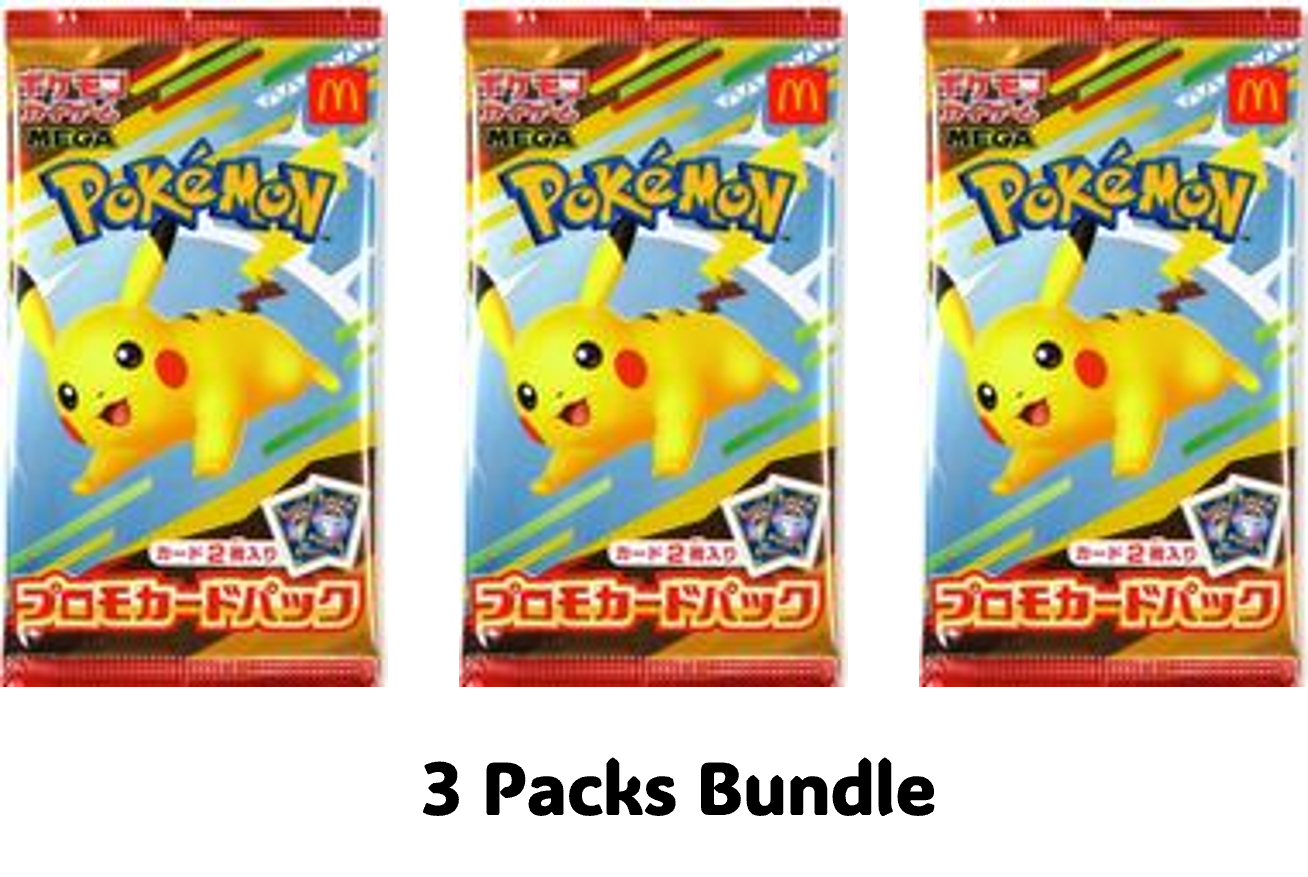 McDonald's Japan Promo Booster (2025) - M-P Promotional Cards (M-P)  [X3]