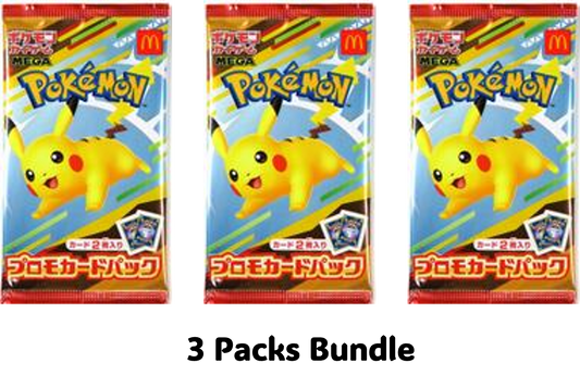 McDonald's Japan Promo Booster (2025) - M-P Promotional Cards (M-P)  [X3]